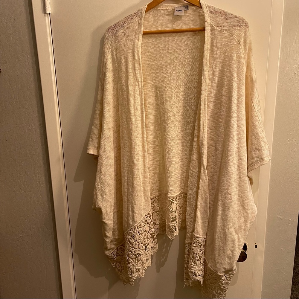 NWOT Womens ASOS oversized sweater cardigan size womens 10 oversized